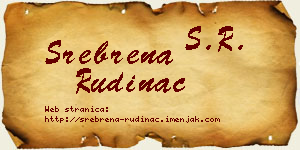 Srebrena Rudinac vizit kartica